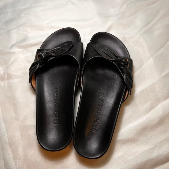 6M Jack Rogers black slides - Picture 2 of 8